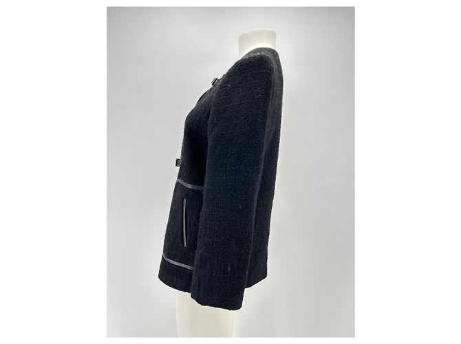 Autre Marque BY MALINA Black Wool Multi-Belt Jacket XS - view 4
