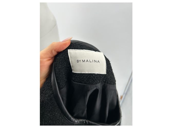 Autre Marque BY MALINA Black Wool Multi-Belt Jacket XS - view 5
