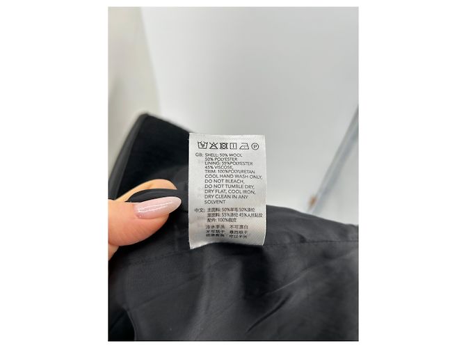 Autre Marque BY MALINA Black Wool Multi-Belt Jacket XS - view 6