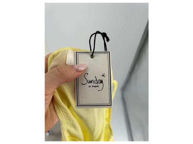 Autre Marque Top de seda amarillo con tirantes SUNDAY SAINT-TROPEZ - vista 5