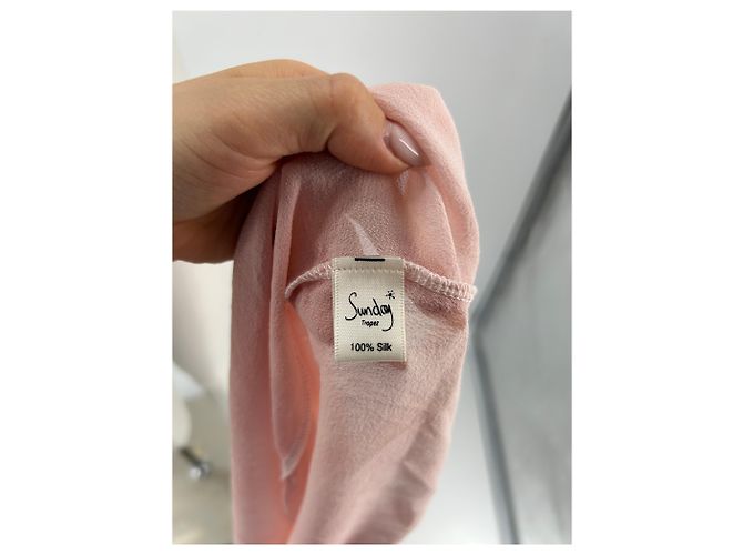 Autre Marque Top de seda rosa con tirantes SUNDAY SAINT-TROPEZ - vista 6