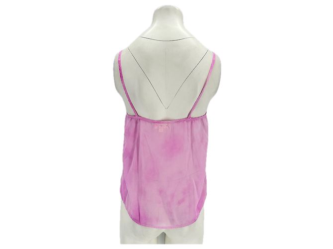 Autre Marque SUNDAY SAINT-TROPEZ Seidentop Lila mit Trägern - Ansicht 2