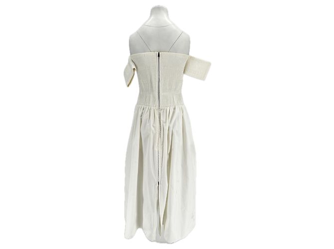 Fendi Maxikleid weiß schulterfrei - Ansicht 2