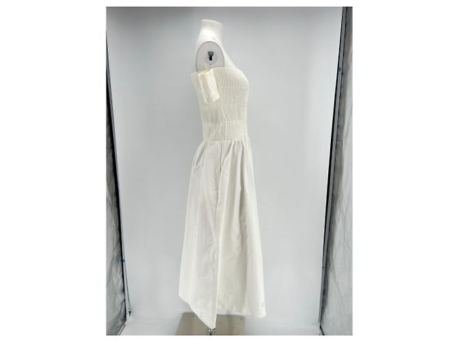 Fendi Maxikleid weiß schulterfrei - Ansicht 3