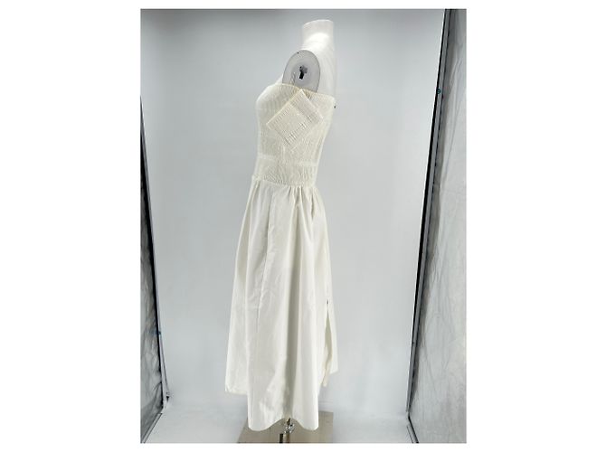 Fendi Maxikleid weiß schulterfrei - Ansicht 4