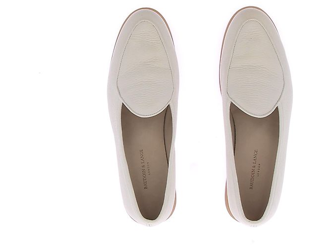 Autre Marque Mocassini in pelle bianca BAUDOIN & LANGE 39 Bianco - vista 6