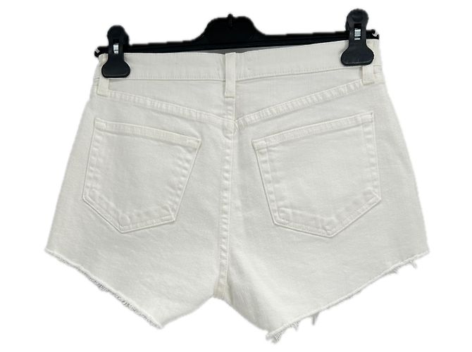 Shorts de algodão brancos L'Agence - vista 2