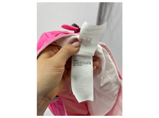 Autre Marque Pantalón cargo DARKPARK rosa fucsia algodón - vista 5