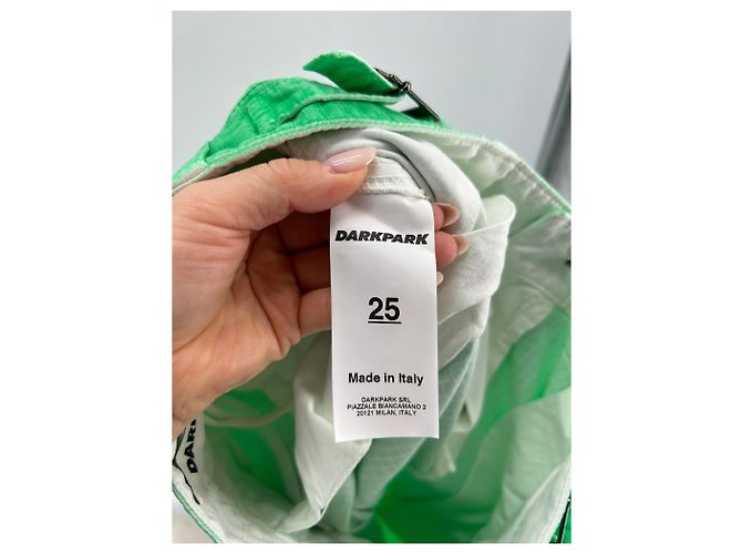 Autre Marque Pantalón cargo verde flúor DARKPARK - vista 4