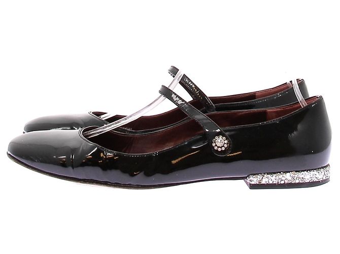 Marc Jacobs Ballerine in pelle verniciata Nero - vista 3