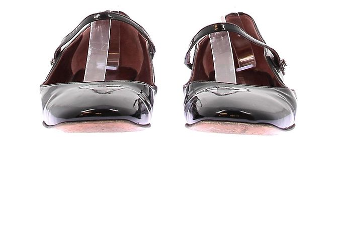 Marc Jacobs Ballerine in pelle verniciata Nero - vista 4