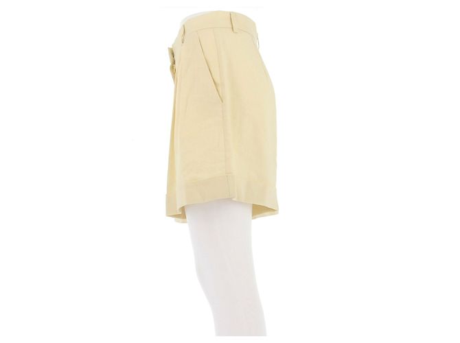 Autre Marque Pantaloncini gialli in lino THE ANDAMANE - vista 4