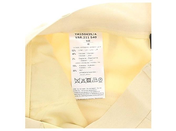 Autre Marque Pantaloncini gialli in lino THE ANDAMANE - vista 5