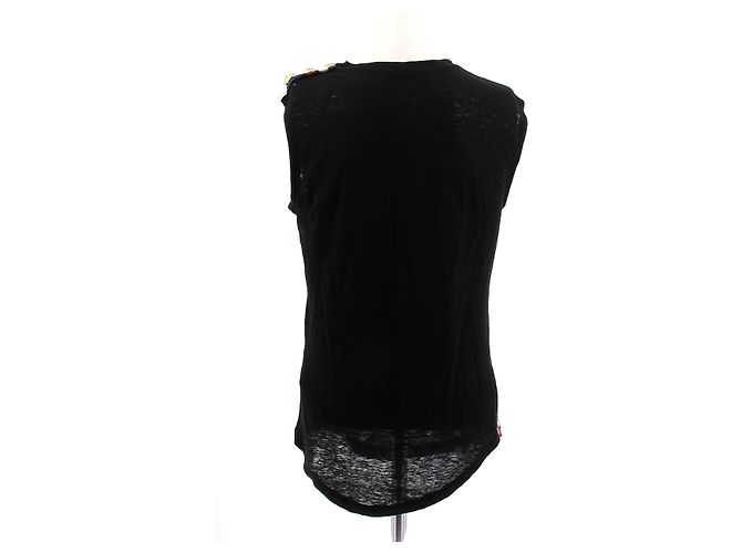 Balmain Camiseta sin mangas de lino estampada Multicolor - vista 2