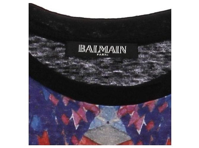 Balmain Camiseta sin mangas de lino estampada Multicolor - vista 6