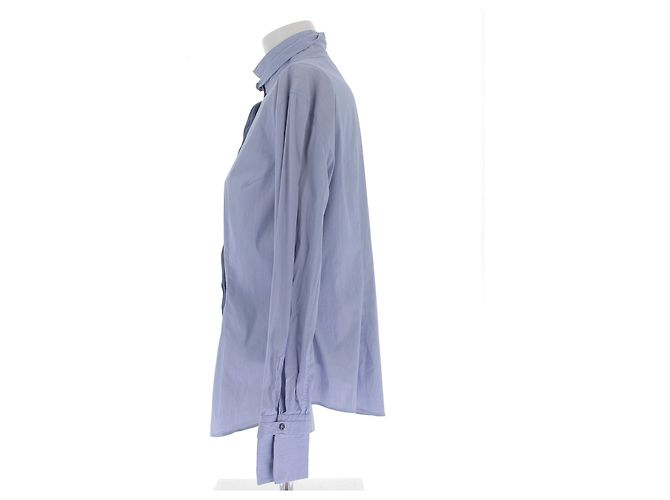 Camisa Brunello Cucinelli de algodón azul XL - vista 4