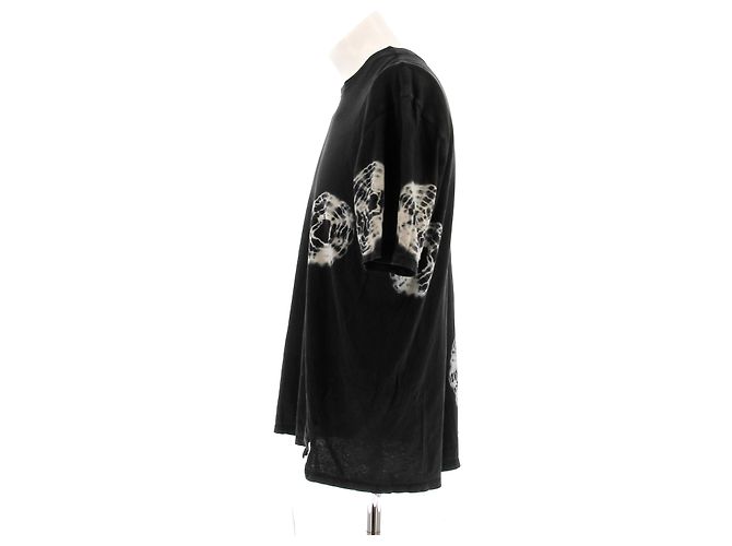 Autre Marque Camiseta de algodón negra estampada BASSIKE Negro - vista 4