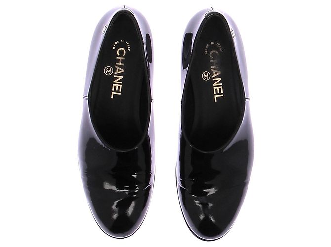 Chanel Mocasines negros de charol 37 - vista 6