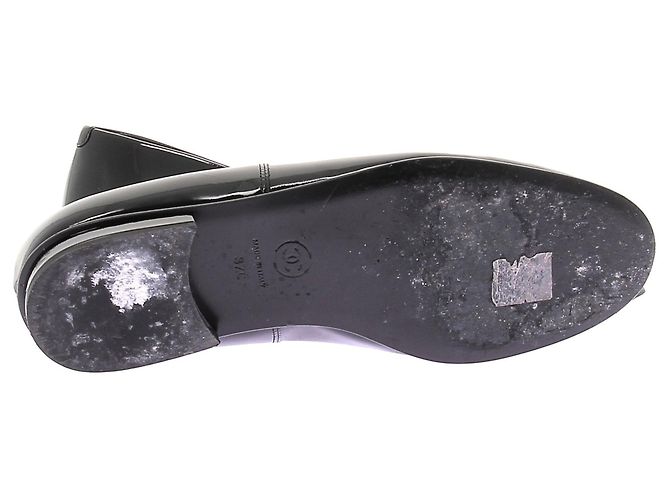 Chanel Mocasines negros de charol 37 - vista 7