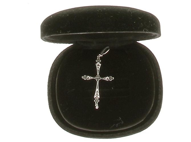 Autre Marque Pendente a croce in argento SANSOEURS - vista 3