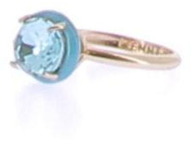 Autre Marque Anillo chapado en oro y cristal "Vacay" Dorado - vista 5