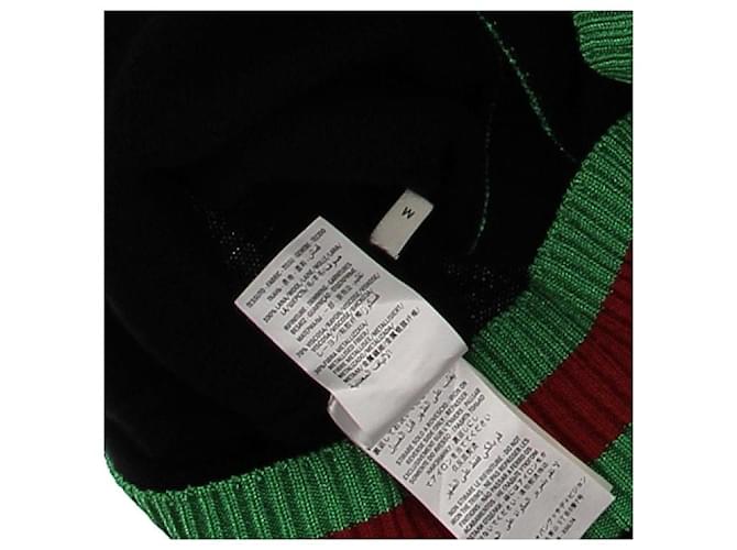 Gucci Schwarze und grüne Strickjacke - Ansicht 6