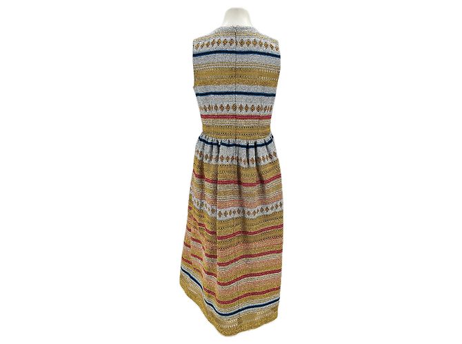 Autre Marque MOLLY GODDARD Ärmelloses mehrfarbiges Langkleid - Ansicht 2