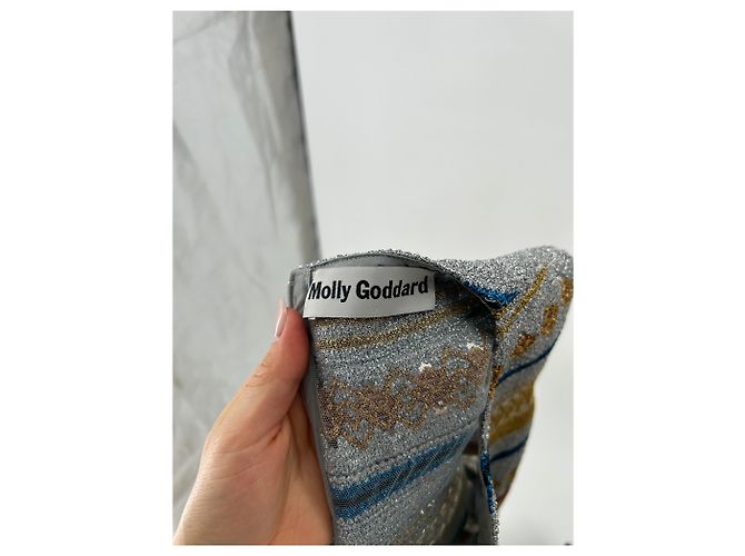 Autre Marque MOLLY GODDARD Ärmelloses mehrfarbiges Langkleid - Ansicht 5