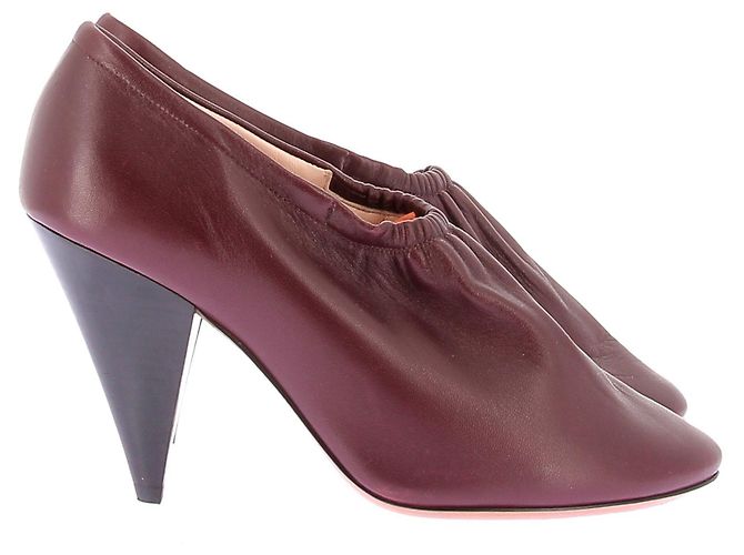 Céline Décolleté in pelle bordeaux Bordò - vista 2
