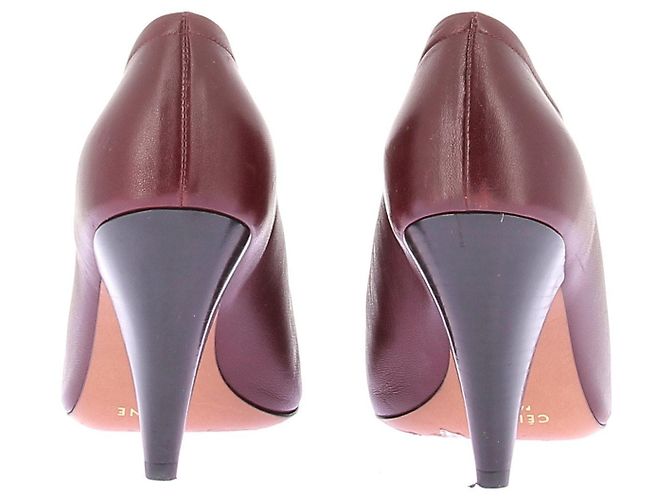 Céline Décolleté in pelle bordeaux Bordò - vista 5