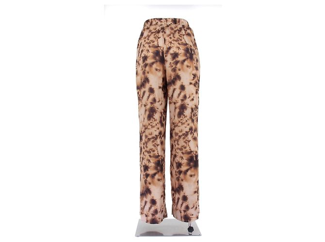Nanushka Hose mit Bicolor Print Braun - Ansicht 2