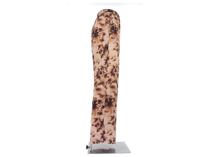 Nanushka Hose mit Bicolor Print Braun - Ansicht 3