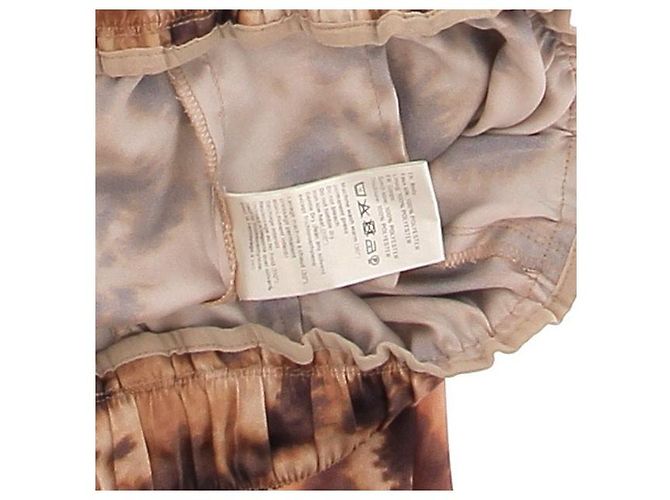 Nanushka Hose mit Bicolor Print Braun - Ansicht 6