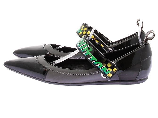 Louis Vuitton Ballerine bicolore Nero - vista 3