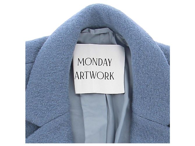 Autre Marque Blazer de lana azul Monday Artwork - vista 5