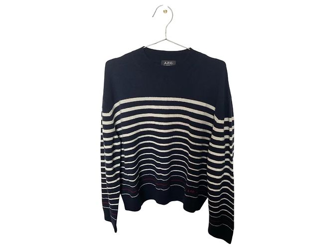 Autre Marque Suéter a rayas A.P.C. M Azul marino - vista 2