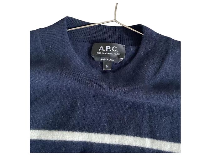 Autre Marque Suéter a rayas A.P.C. M Azul marino - vista 4
