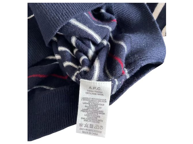 Autre Marque Suéter a rayas A.P.C. M Azul marino - vista 5