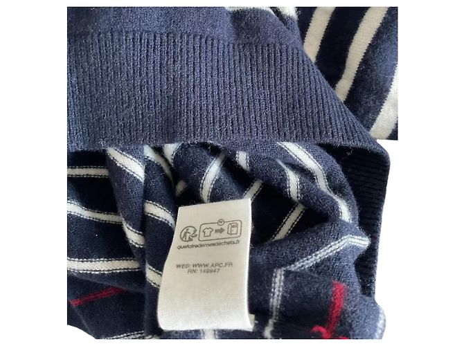 Autre Marque Suéter a rayas A.P.C. M Azul marino - vista 6