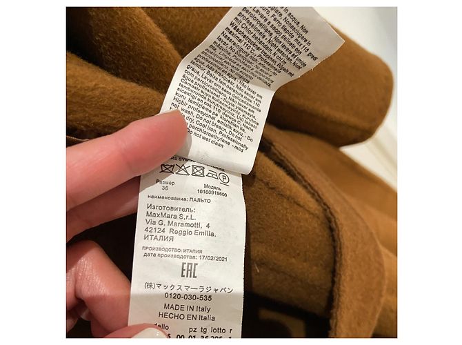 Abrigo Icon Ludmilla Marrón MAX MARA M Camello - vista 7