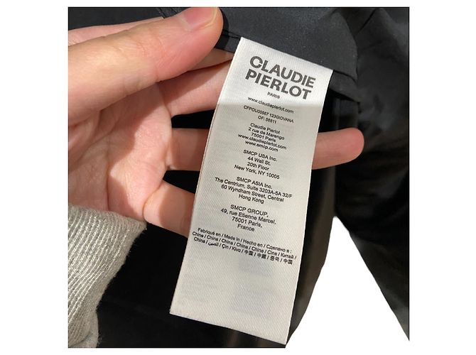 Abrigo parka acolchado con capucha Claudie Pierlot IT 38 Azul marino - vista 4