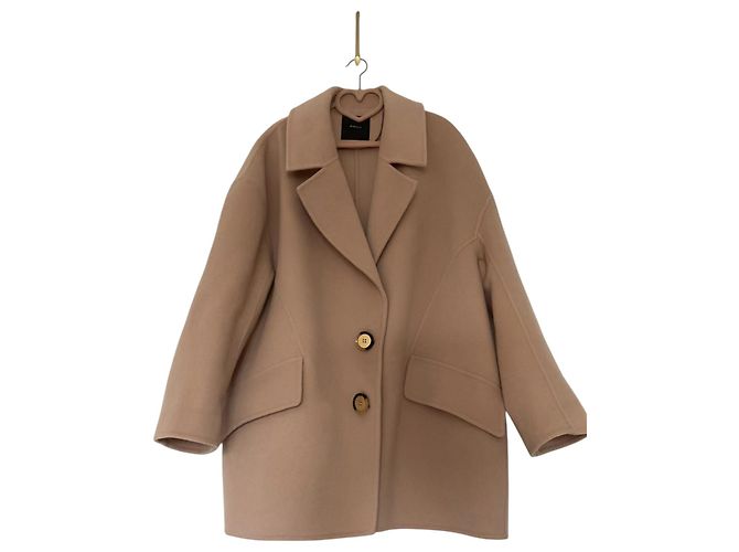 Pinko cappotto di lana a un bottone M Rosa - vista 2