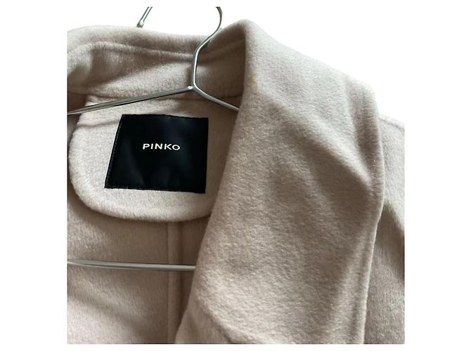 Pinko cappotto di lana a un bottone M Rosa - vista 4