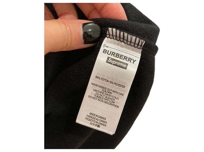 Sweatshirt Burberry Box Logo mit Kapuze schwarz XL - Ansicht 5