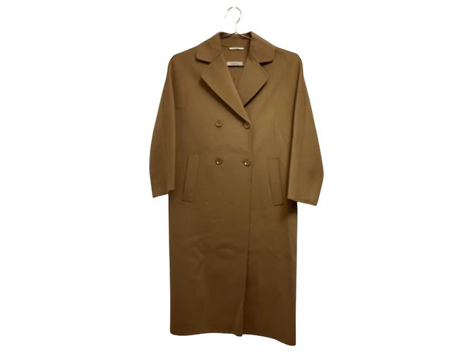 Abrigo de lana MAX MARA con botones M Castaño - vista 2