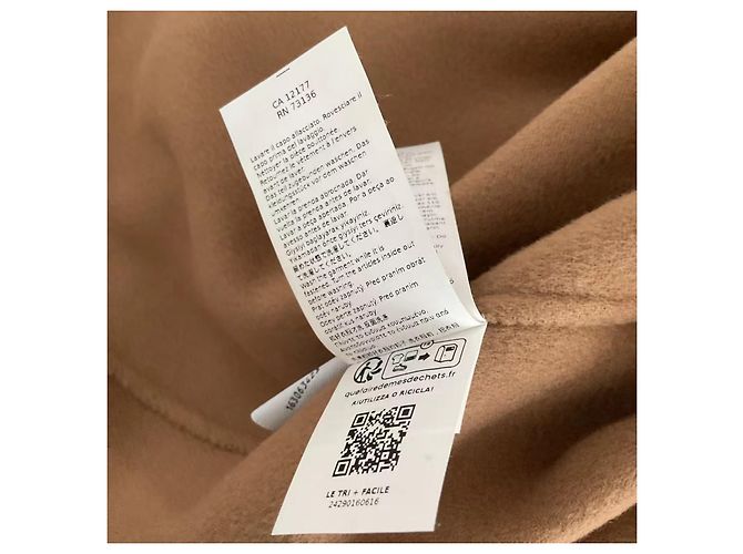 Abrigo de lana MAX MARA con botones M Castaño - vista 6