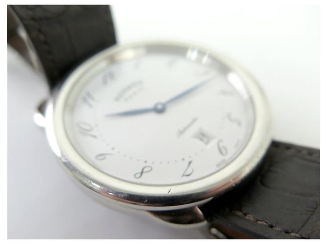 Hermès RELOJ HERMES ARCEAU AR7.710 41 MM ACERO CORREA DE CROCODRILO AUTOMÁTICO Plata - vista 15