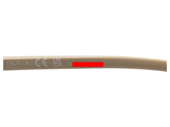 NUEVAS GAFAS DE SOL CHANEL LOGO 5447 PLÁSTICO BEIGE + CAJA - vista 7