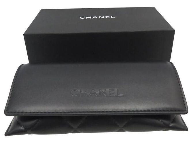 NUEVAS GAFAS DE SOL CHANEL LOGO 5447 PLÁSTICO BEIGE + CAJA - vista 8
