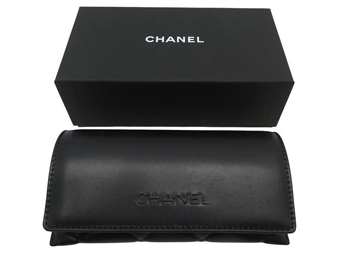 NUEVAS GAFAS DE SOL CHANEL 5447 EN PLÁSTICO BEIGE ESTUCHE - vista 9